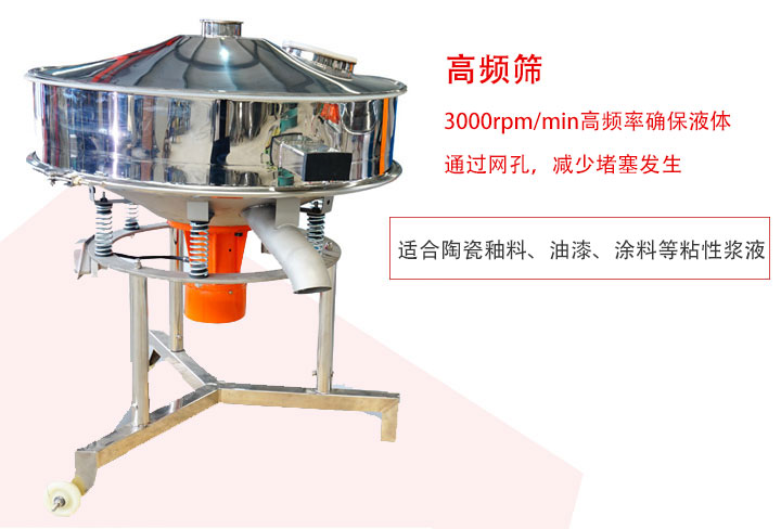 該產(chǎn)品是針對漿液過濾設(shè)計的一種高頻篩分機。