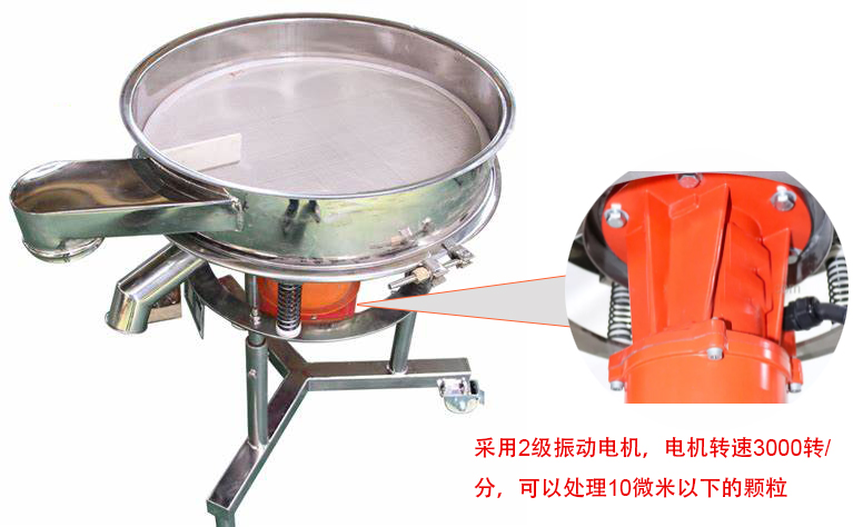 高頻篩特點：框體加高可防止?jié){液往外飛濺；加擋料板可加快排料，提高篩分效率